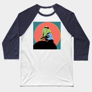 Electric Pop Cassowary Baseball T-Shirt